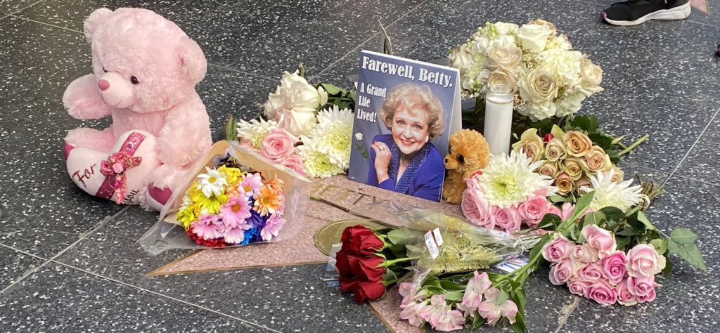 Betty White's Hollywood Walk Of Fame Star Flooded With Emotional Tributes