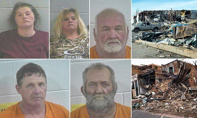 Five looters from the Kentucky tornado