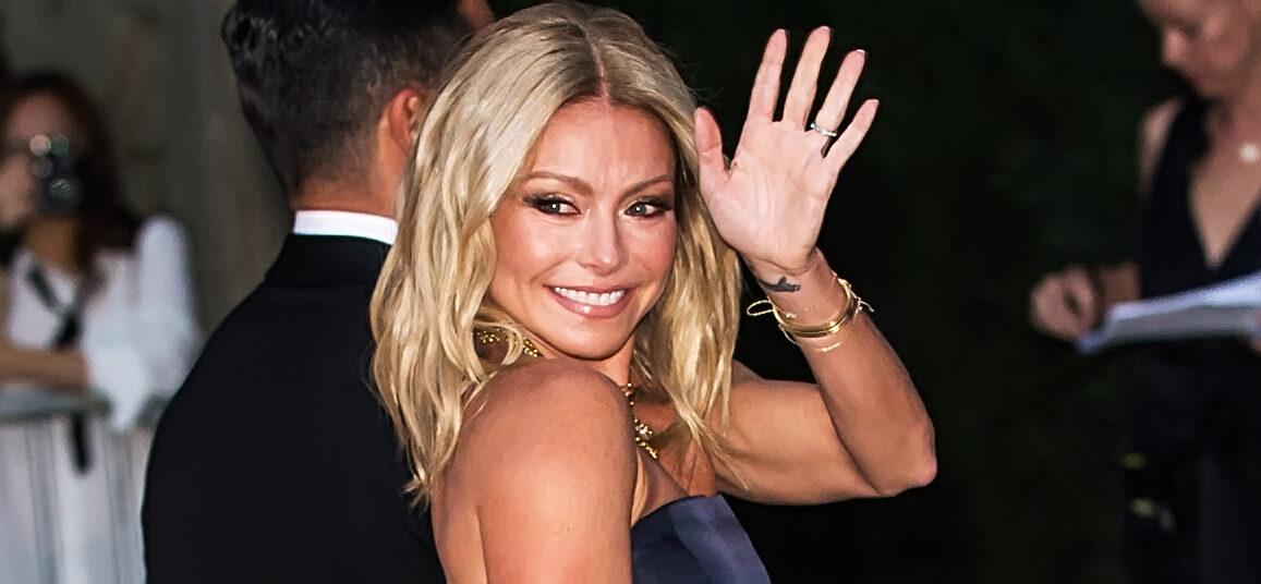 Kelly Ripa Licks Whipped Cream Off Herself During Holiday Party Shenanigans