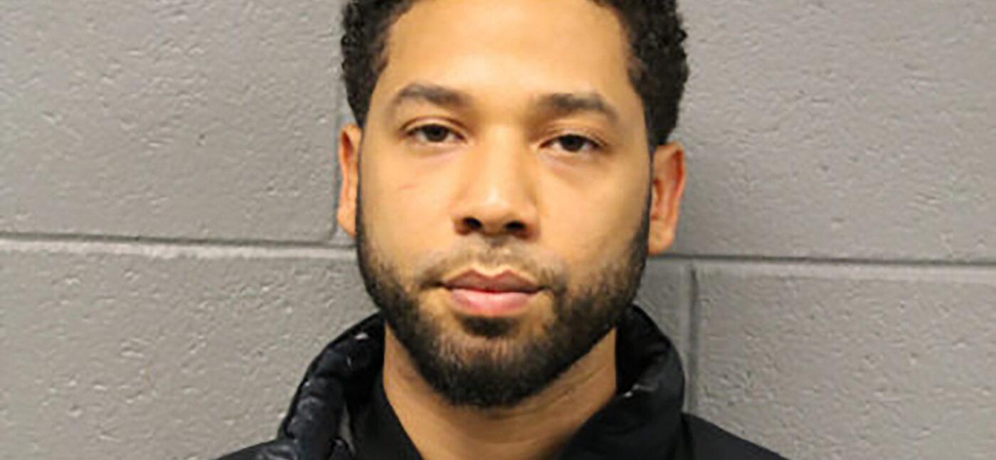 Mugshot of Empire actor Jussie Smollett after he allegedly faked a hate crime so he could get a raise.