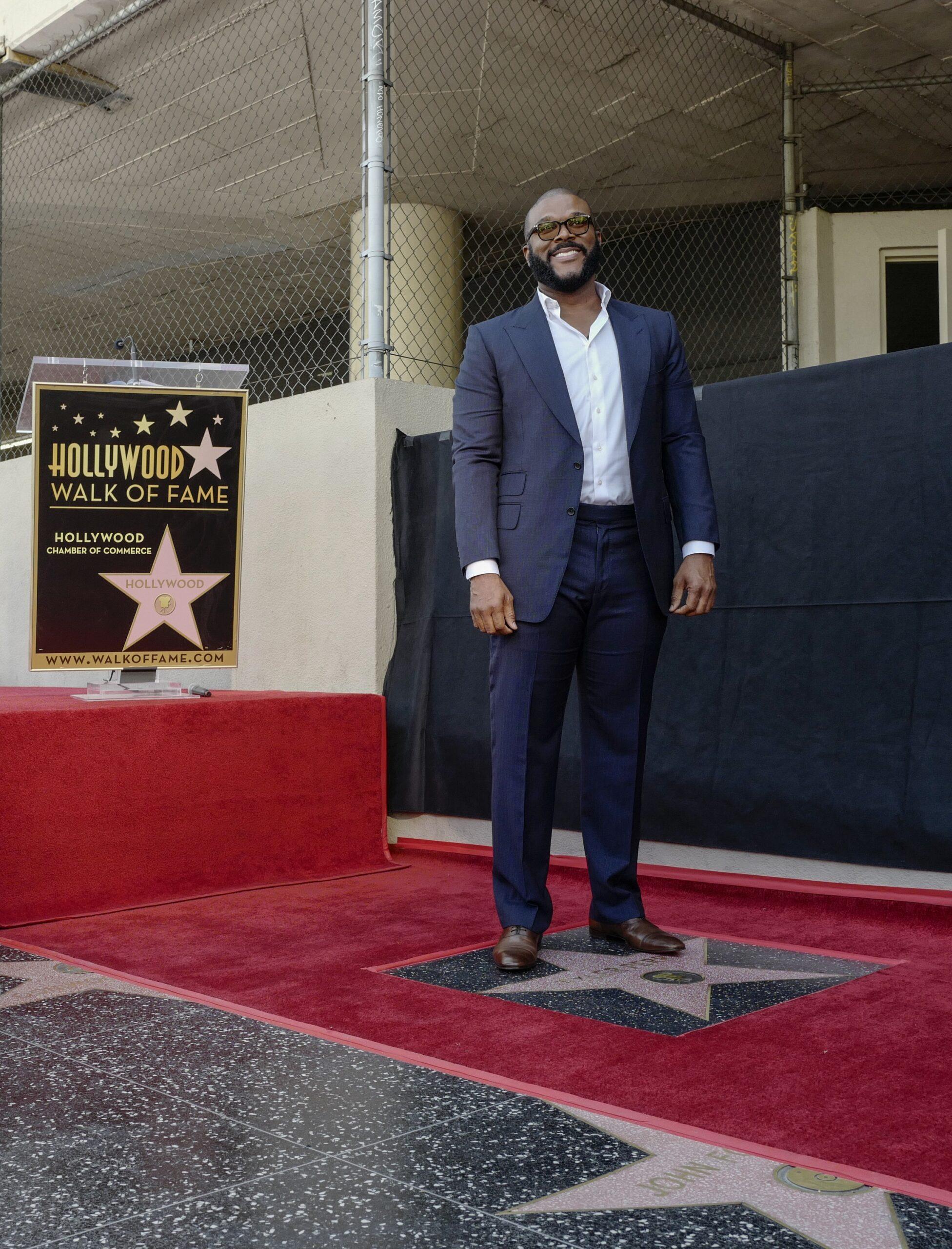 Tyler Perry Receives Star On Hollywood
