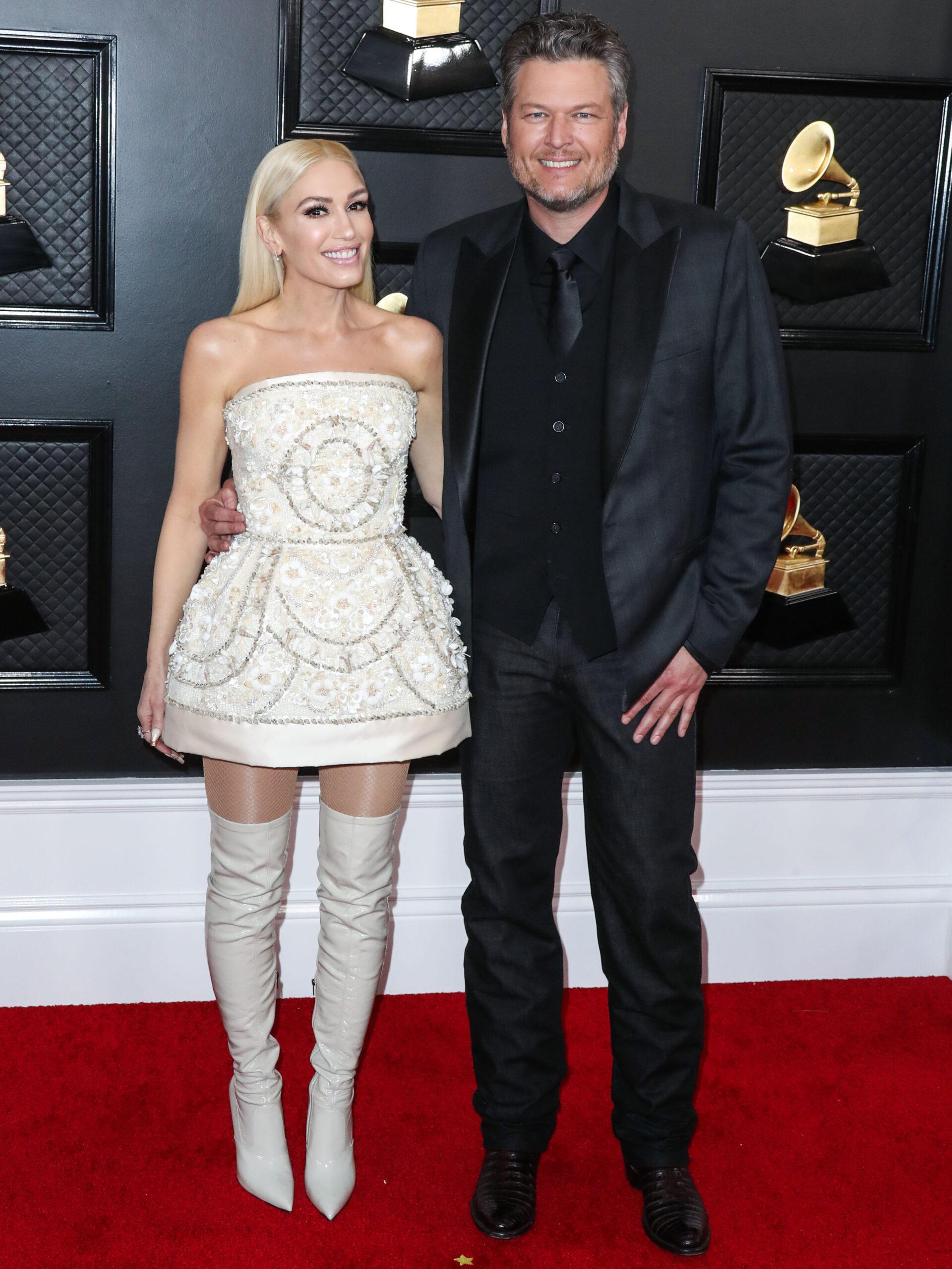 Blake Shelton and Gwen Stefani at the 62nd Annual GRAMMY Awards