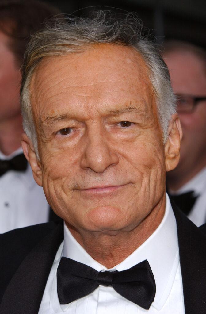 Hugh Hefner in a tuxedo