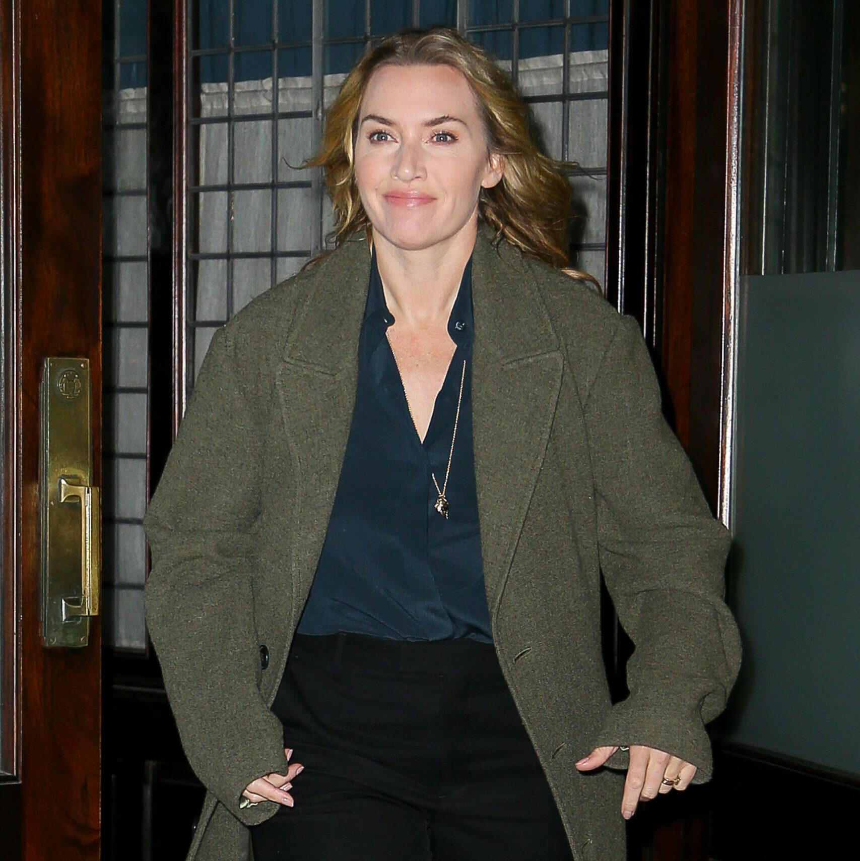 Kate Winslet was seen leaving the Greenwich Hotel in New York City