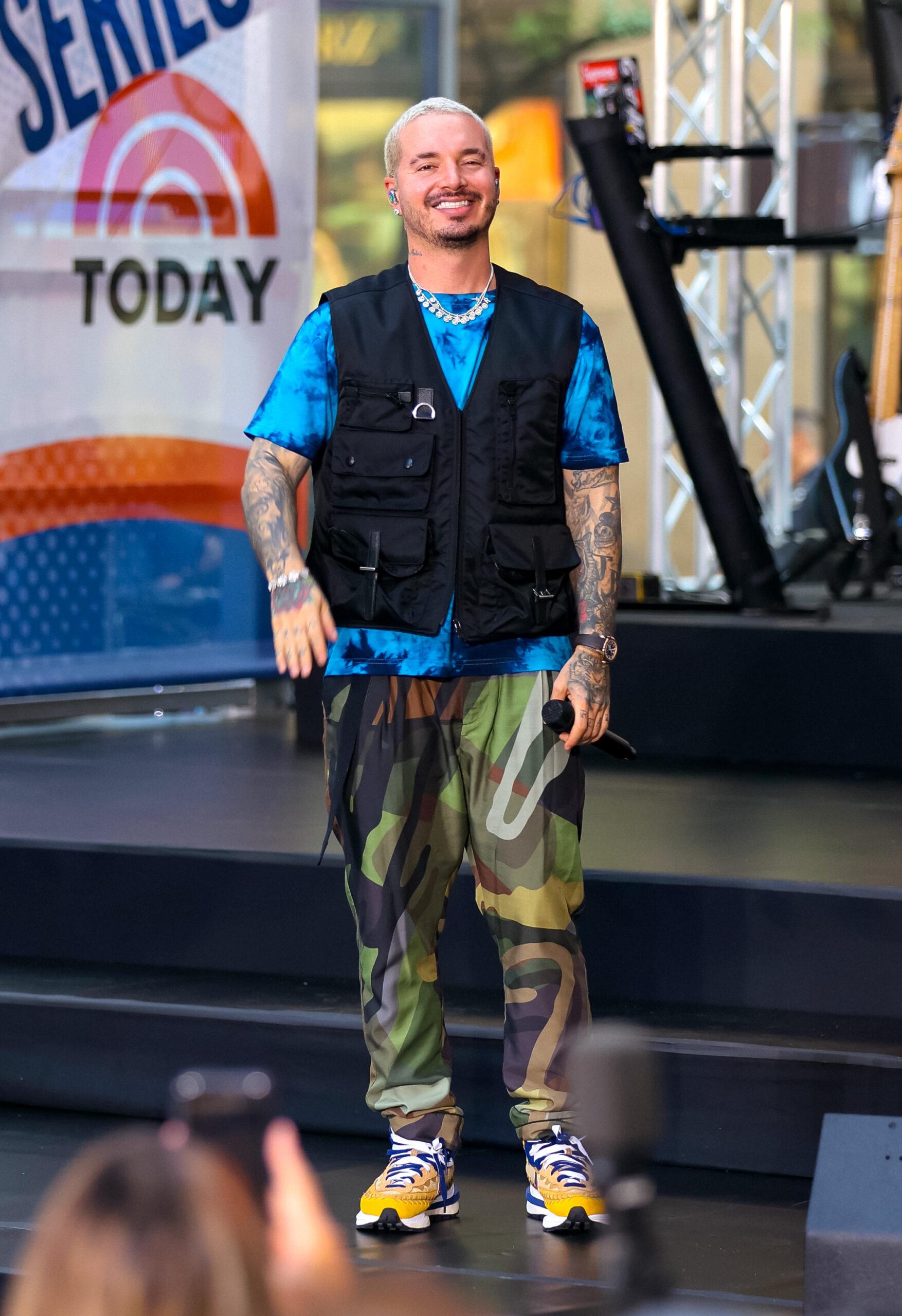 J Balvin performing at apos Today Show apos
