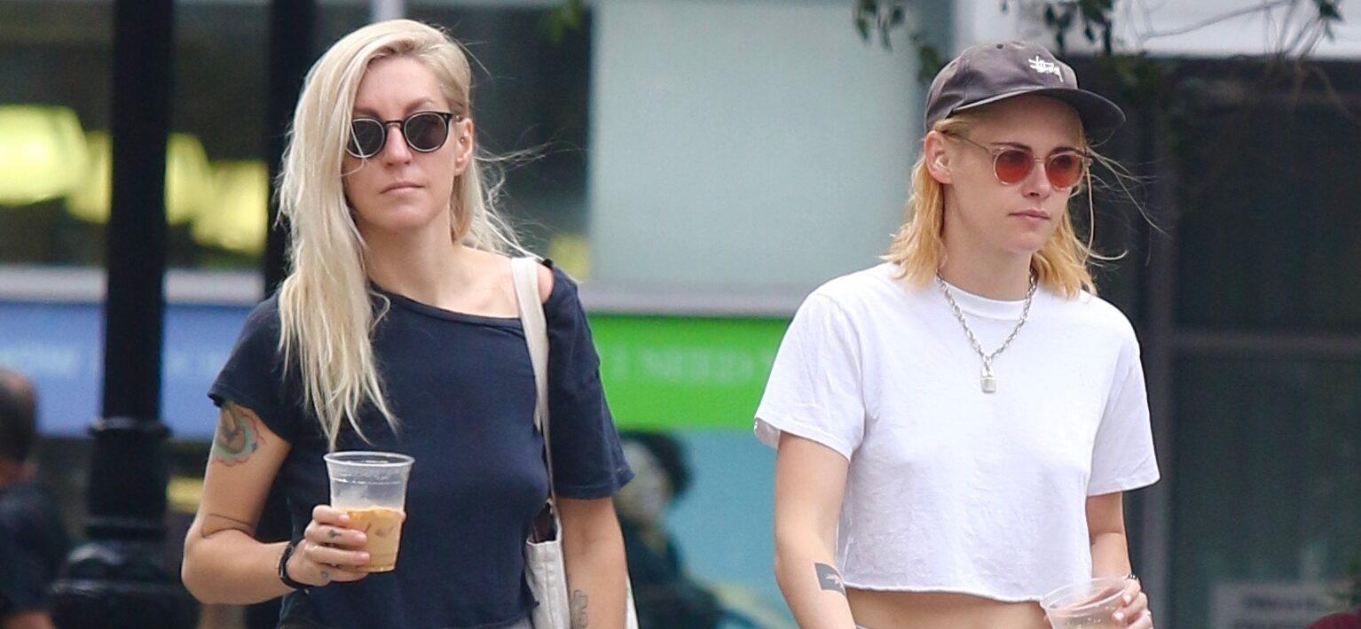 Kristen Stewart and girlfriend Dylan Meyer have an iced coffee run in NYC