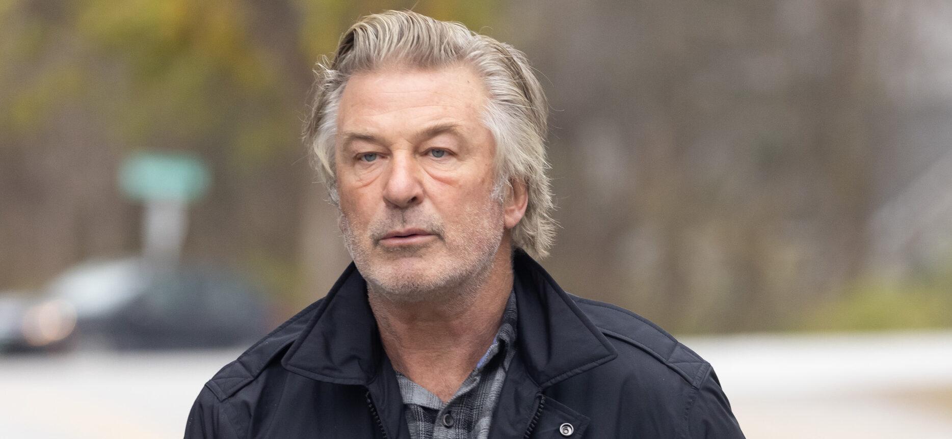 Alec Baldwin Has Viral Run-In With Protester Ahead Of ‘Rust’ Trial