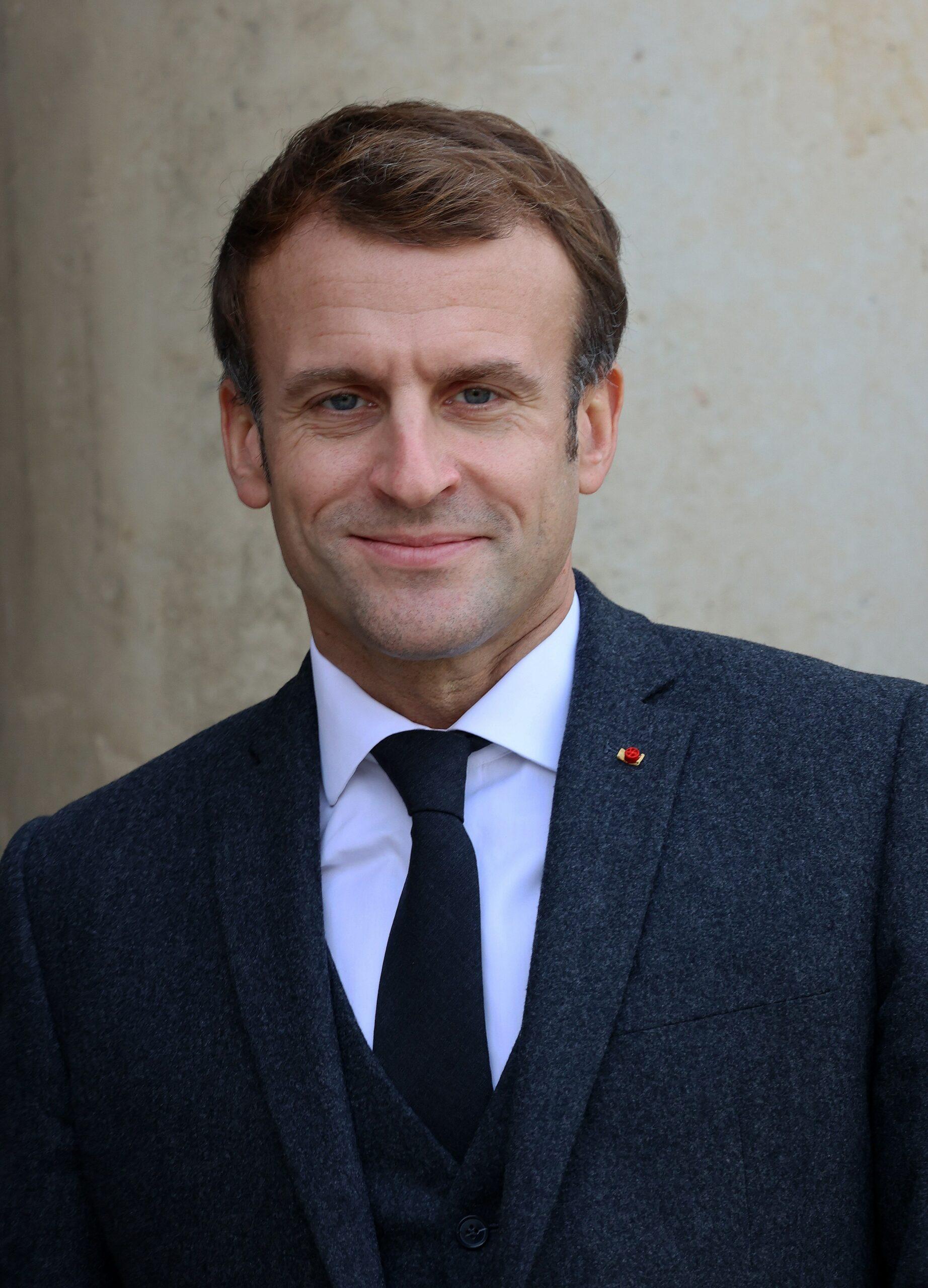 French President Emmanuel Macron at the Elys e Palace