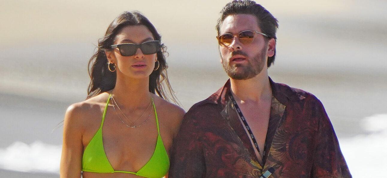 Scott Disick Takes A Stroll At The Beach With 25-Year-Old Model In St. Barts