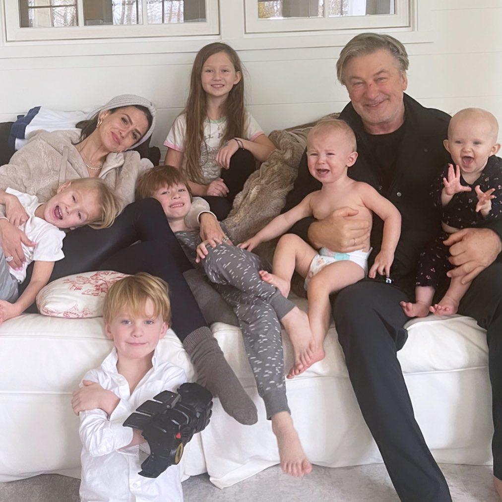 Alec Baldwin, Hilaria Baldwin, and kids