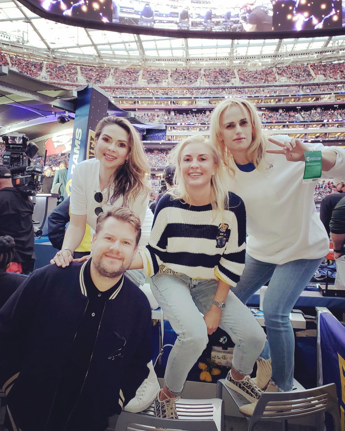 Rebel Wilson at the LA Rams Game