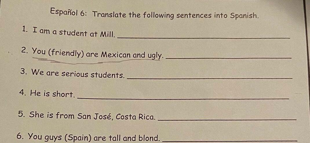 ‘You Are Mexican And Ugly’: NY School Homework Assignment Goes Viral