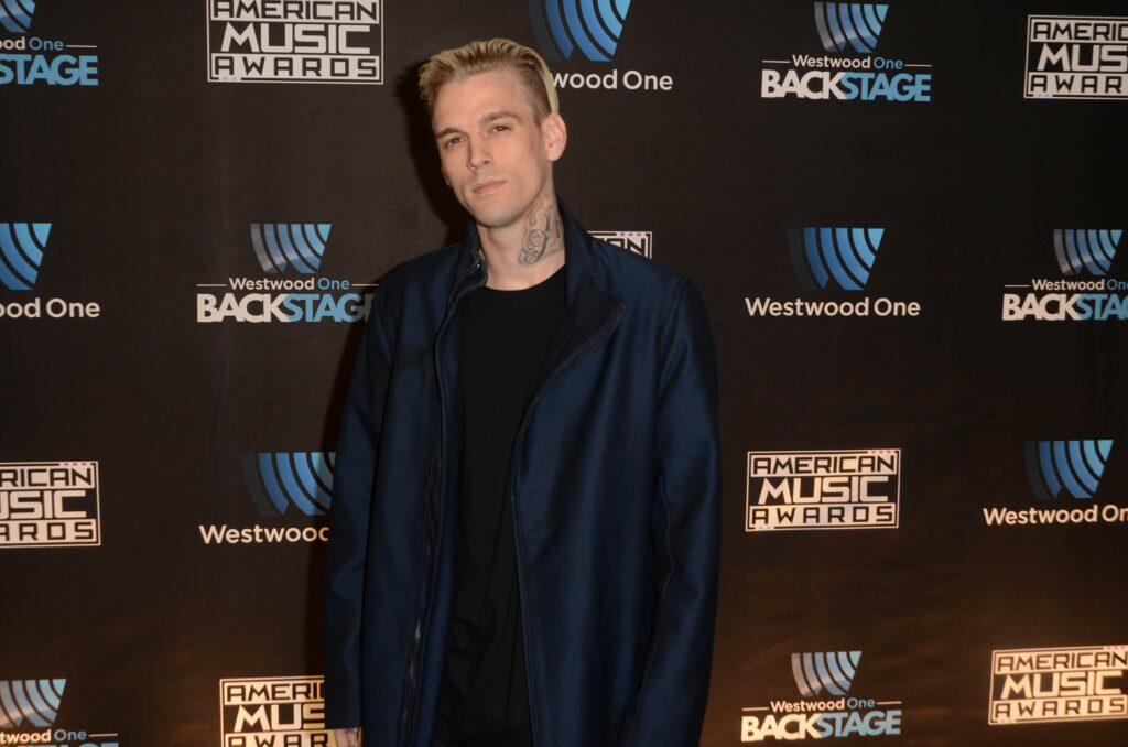 Aaron Carter posing for the camera.