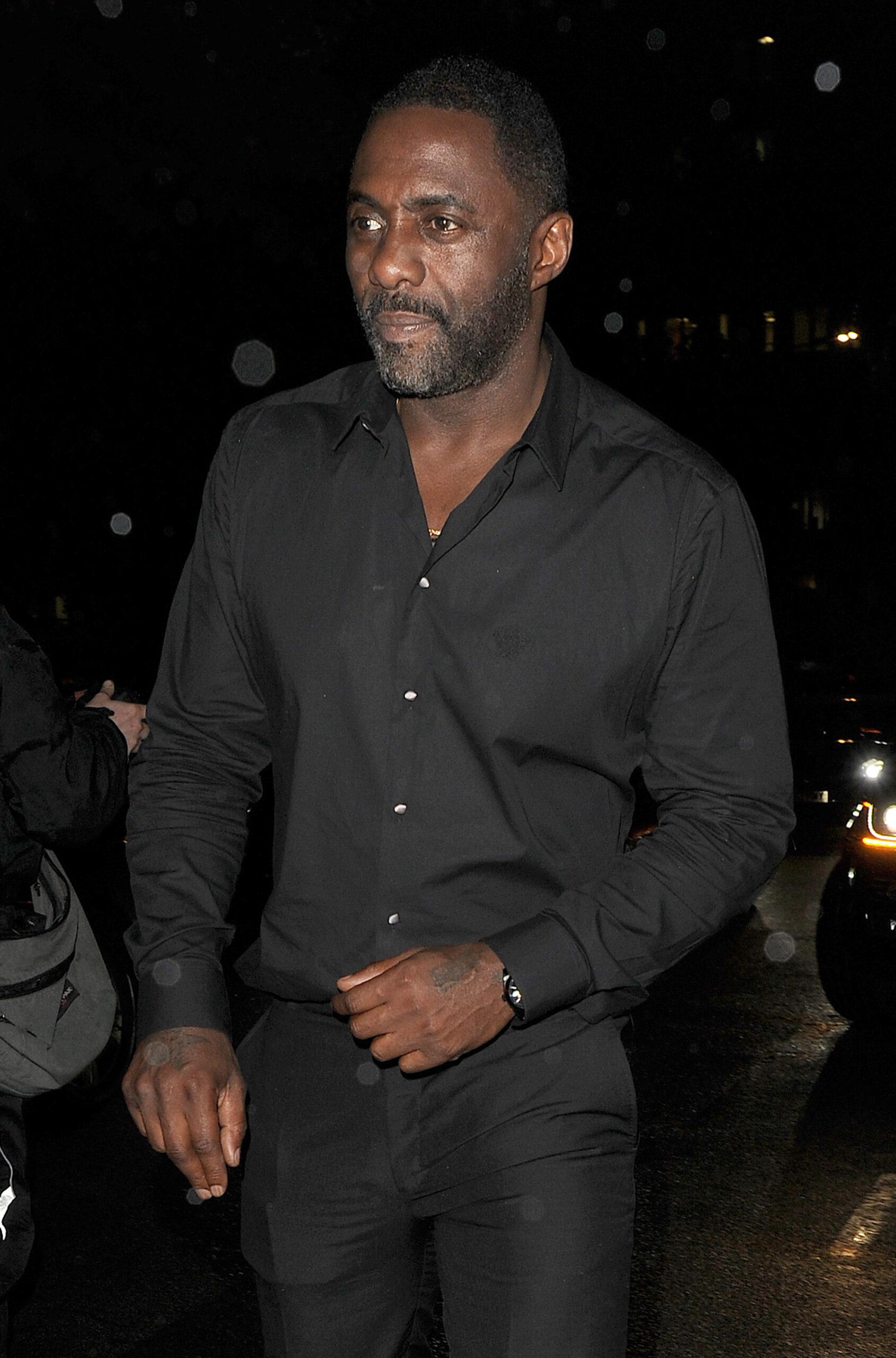 Idris Elba leaving Annabel's private members club in Mayfair