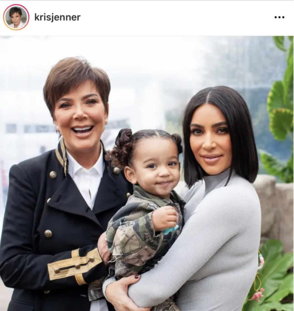 Unedited photo of Kim Kardashian and Kris Jenner