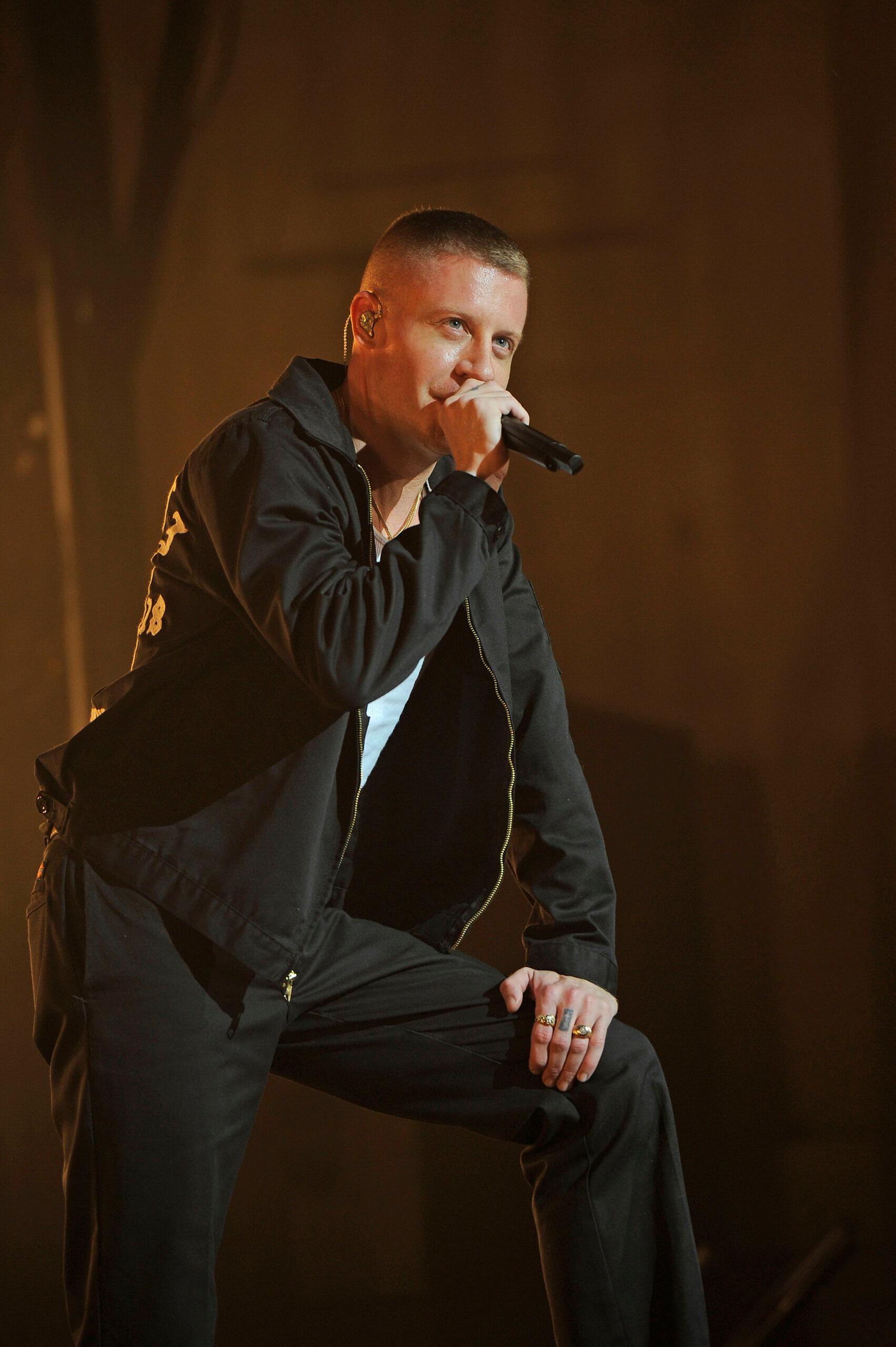 Macklemore performing at Brixton Academy