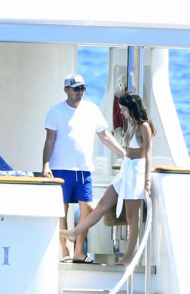 Leonardo DiCaprio seen enjoying holidays in a yacht with fiancee Camila Morrone Sean Penn and Leila George
