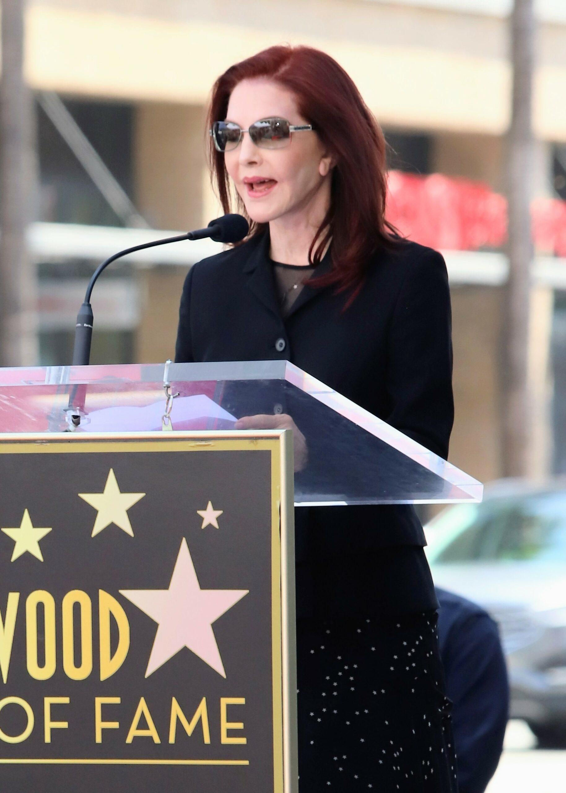 Nigel Lythgoe receives his star in the Hollywood Walk of Fame with celebrity guest Priscilla Presley