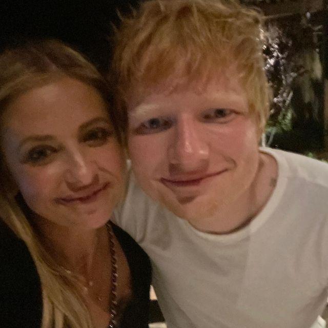 Sarah Michelle Gellar and Ed Sheeran 