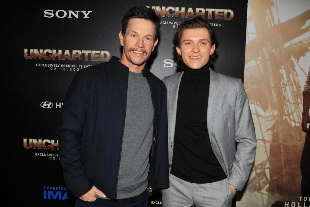 Uncharted, with Tom Holland and Mark Wahlberg