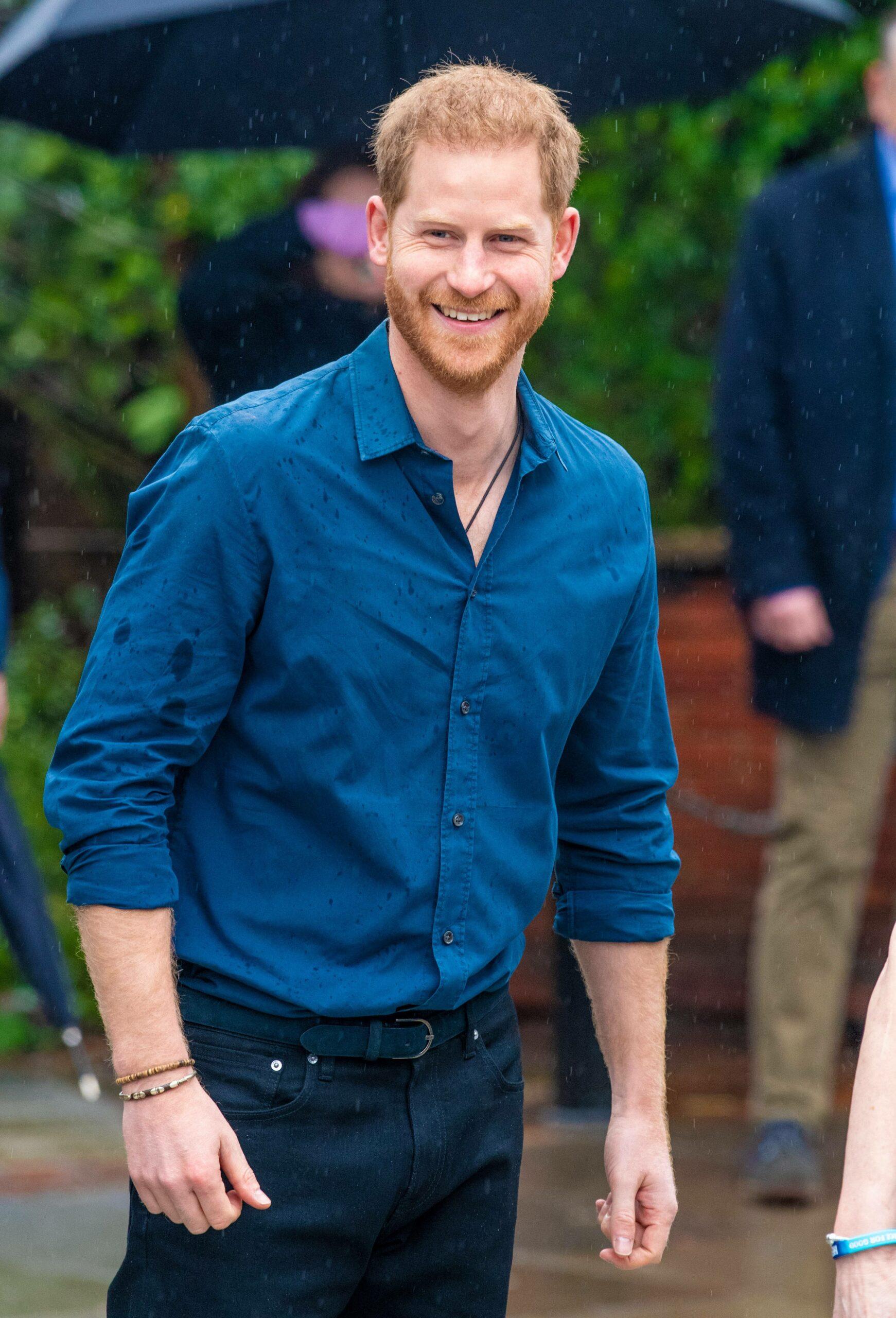 Prince Harry smiling