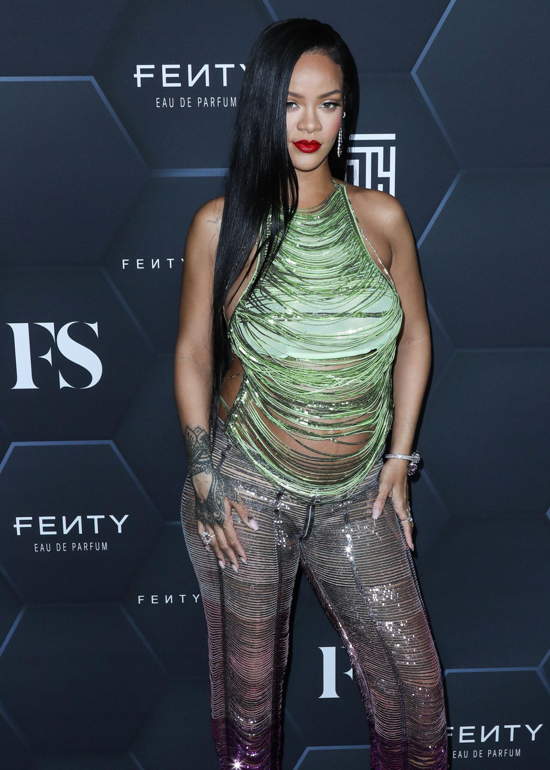 Rihanna at the Fenty Beauty and Fenty Skin photocall