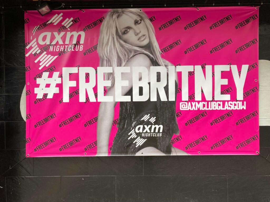 apos Free Britney apos sign outside nightclub
