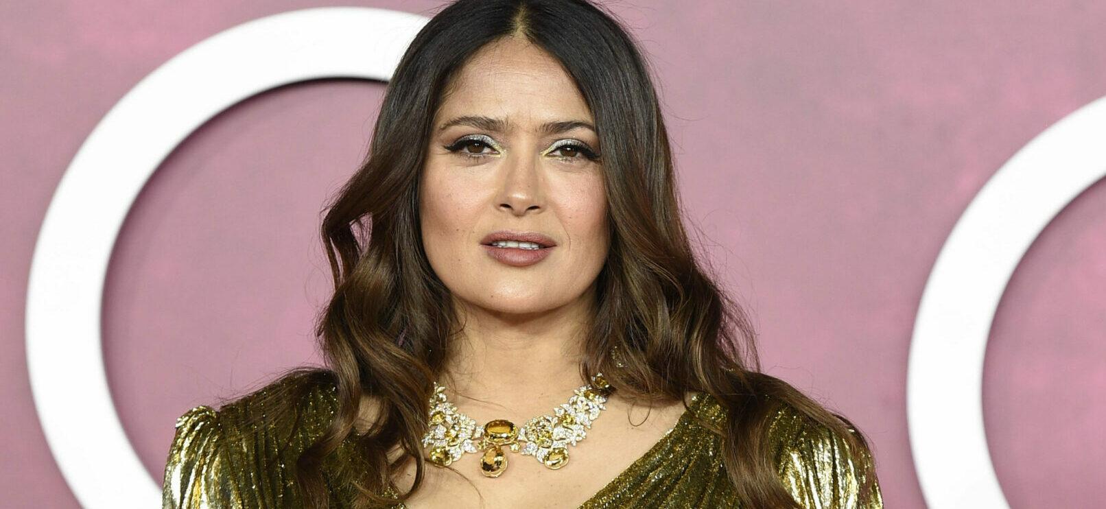 Salma Hayek In Red Two-Piece Shows Off Her ‘Gold Soul’