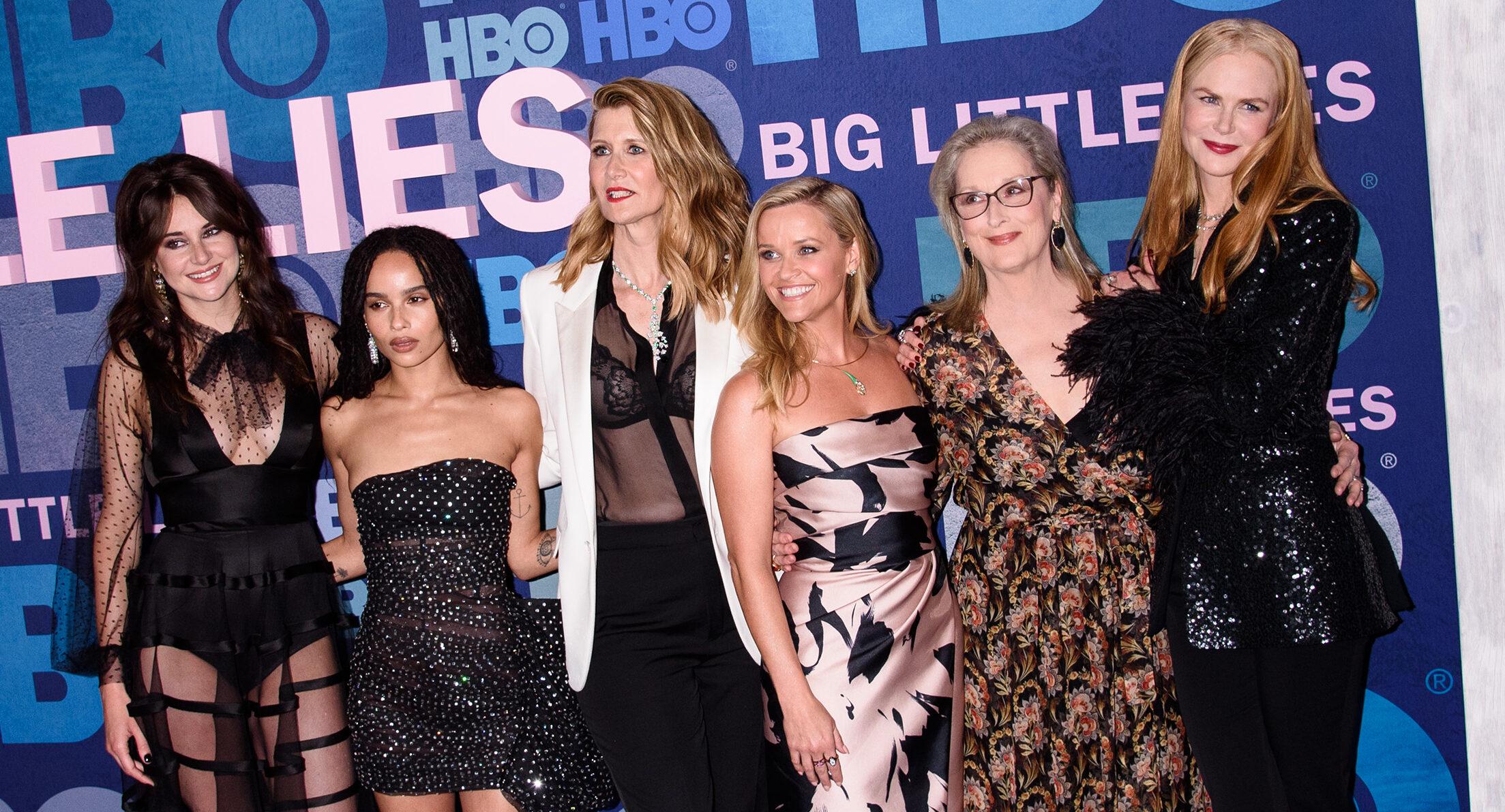 HBO's Big Little Lies Season 2 Premiere Jazz at Lincoln Center, NY. 29 May 2019 Pictured: Shailene Woodley, Zoe Kravitz, Laura Dern, Reese Witherspoon, Meryl Streep, Nicole Kidman.