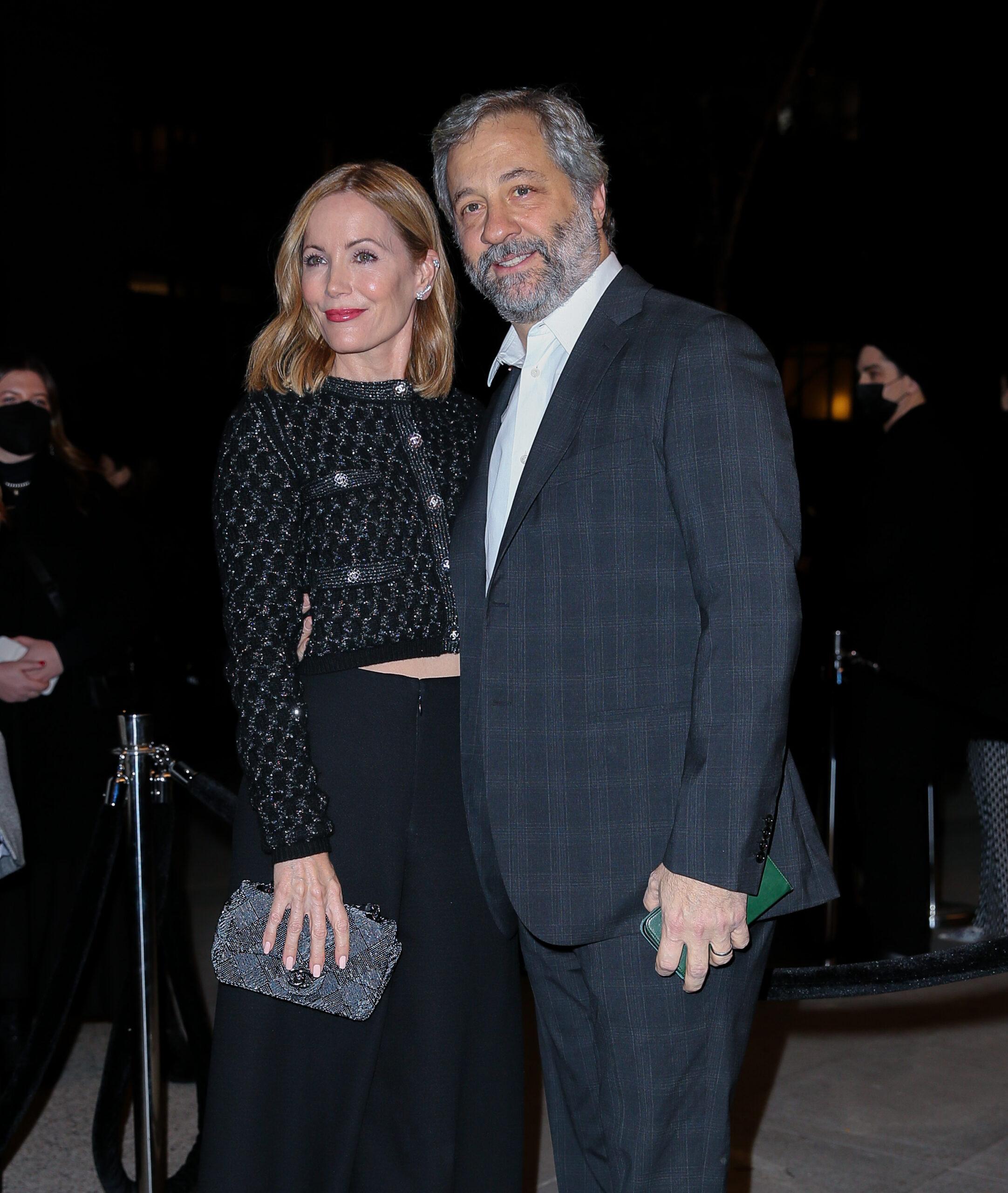 Judd Apatow and Leslie Mann