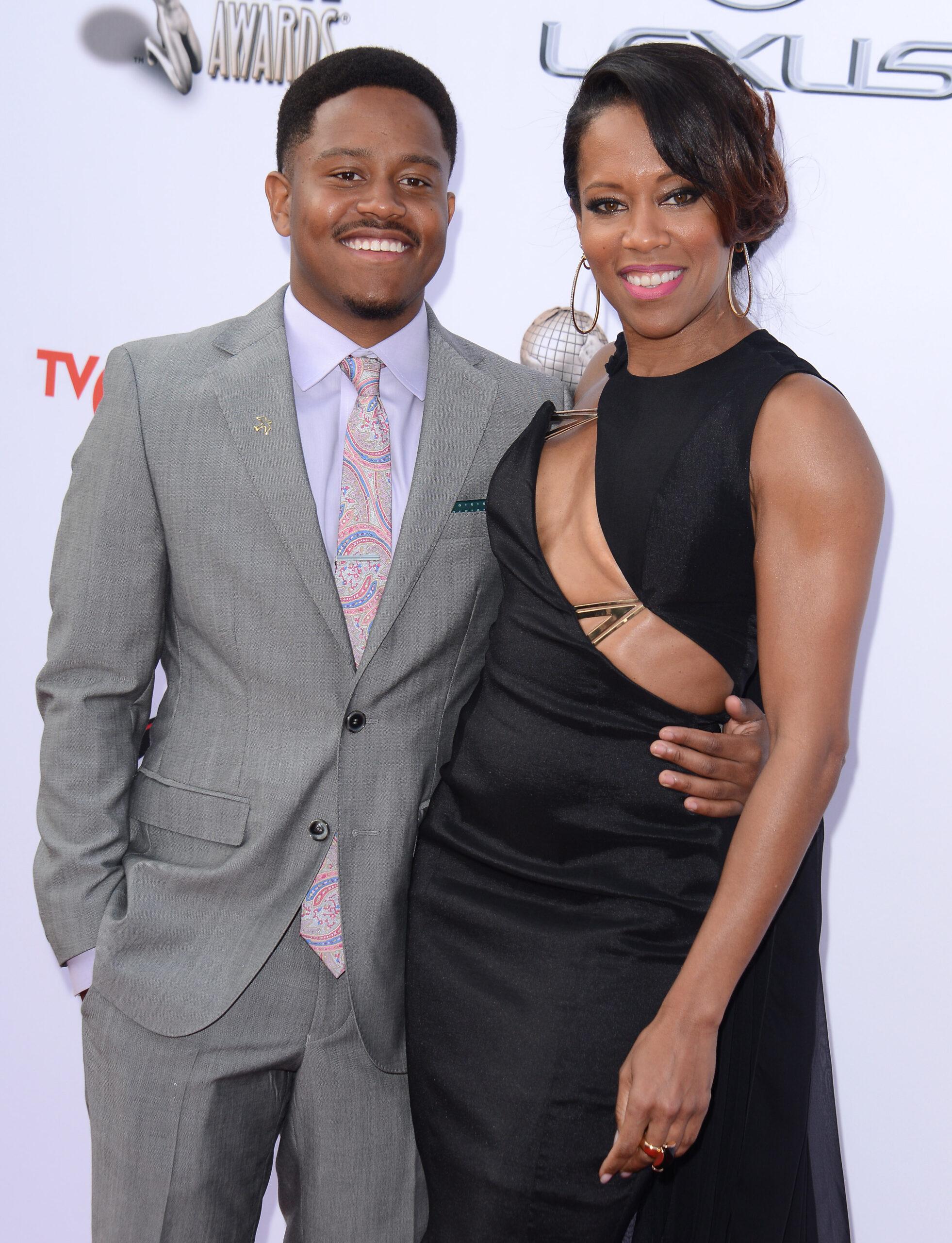 Regina King & Ian Alexander Jr. smiling