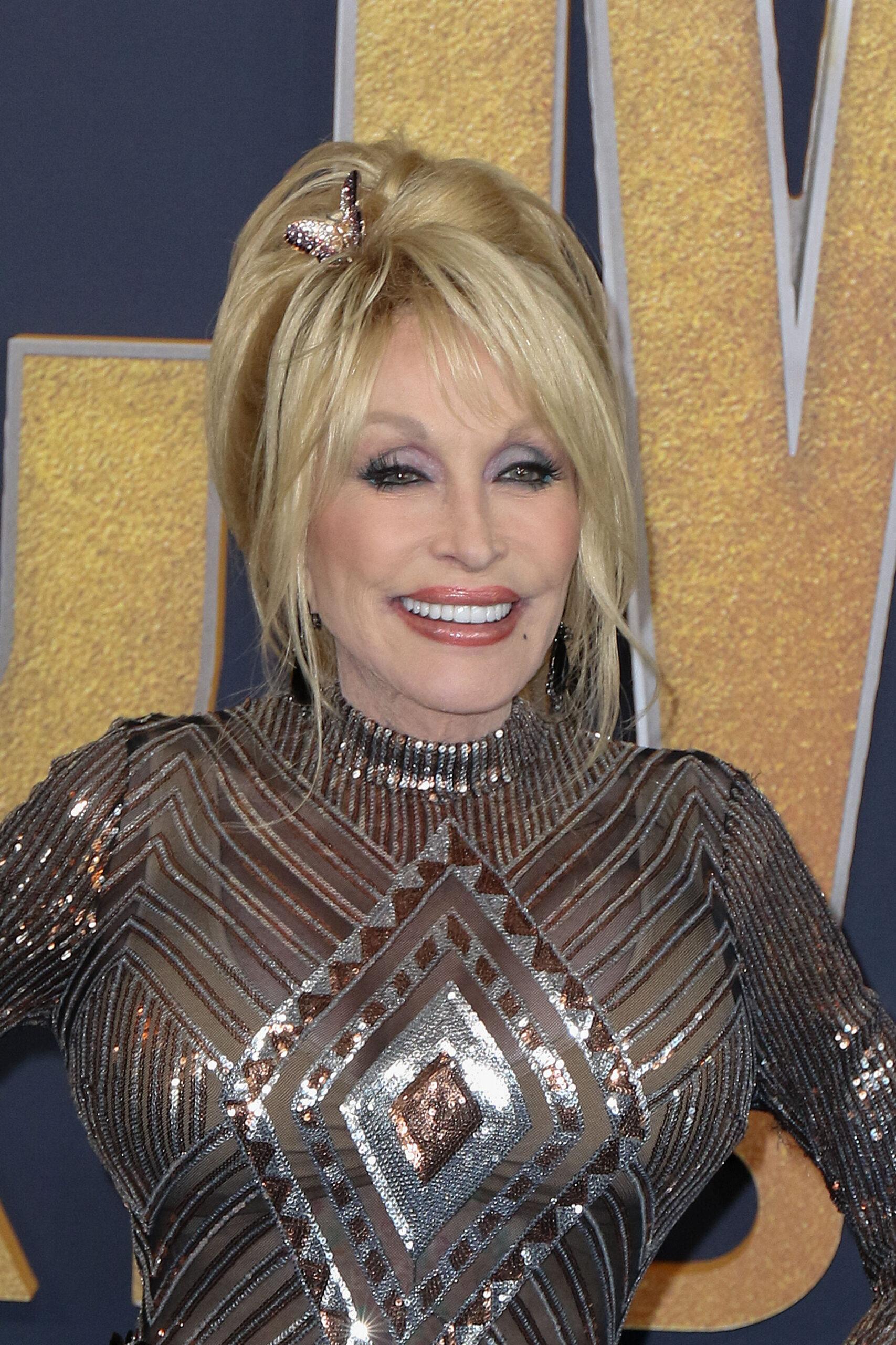 Dolly Parton at the 57th ACM Awards in Las Vegas