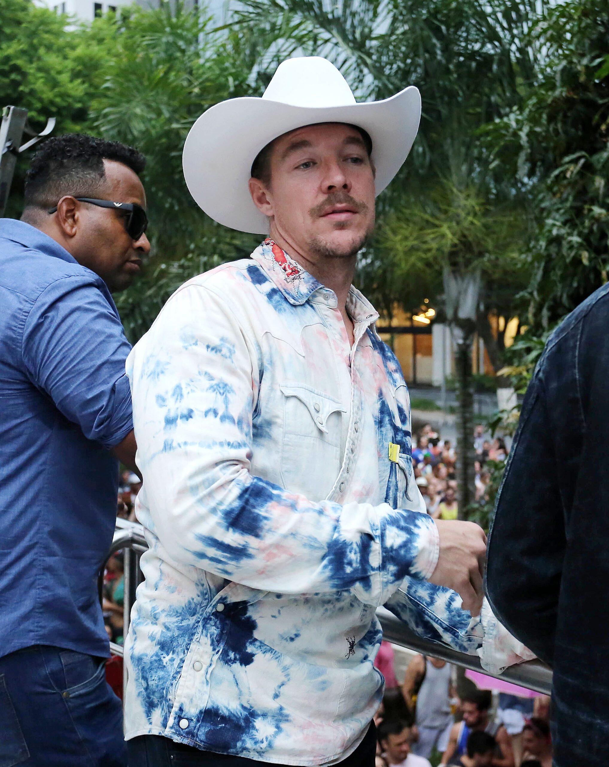 DJ Diplo from Major Lazer was performing at a minor parade in Sao Paulo when gunshots were fired and injured two people during Carnaval in Brazil