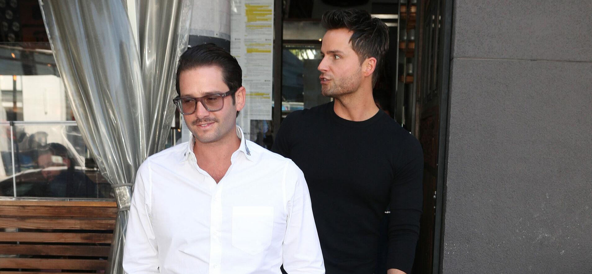 Josh Flagg and Bobby Boyd enjoying lunch at Robata JINYA - Hollywood