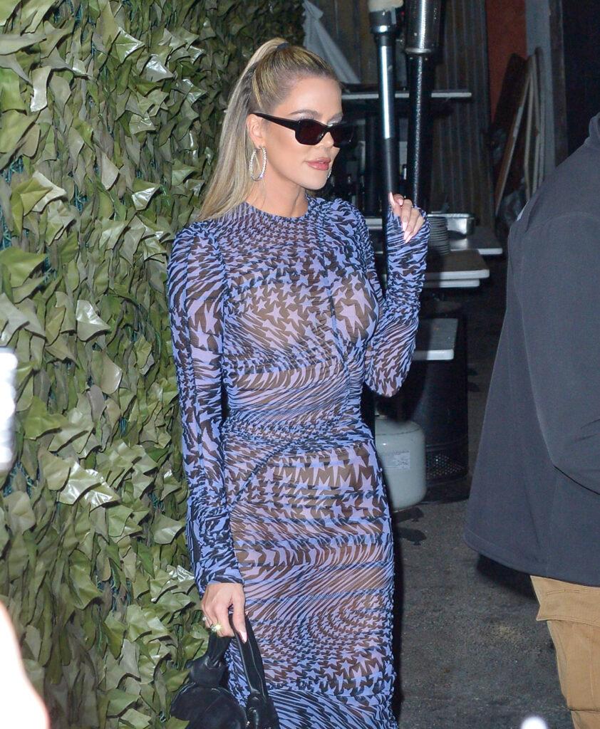 Khloe Kardashian is seen at Craig apos s in Los Angeles California