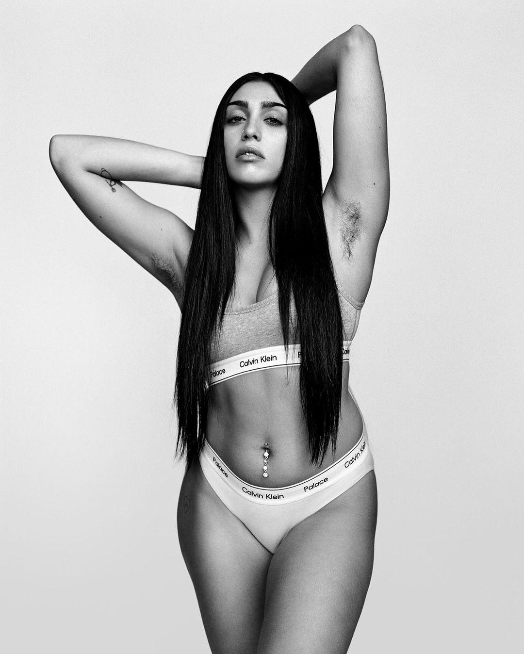 Lourdes Leon posing.