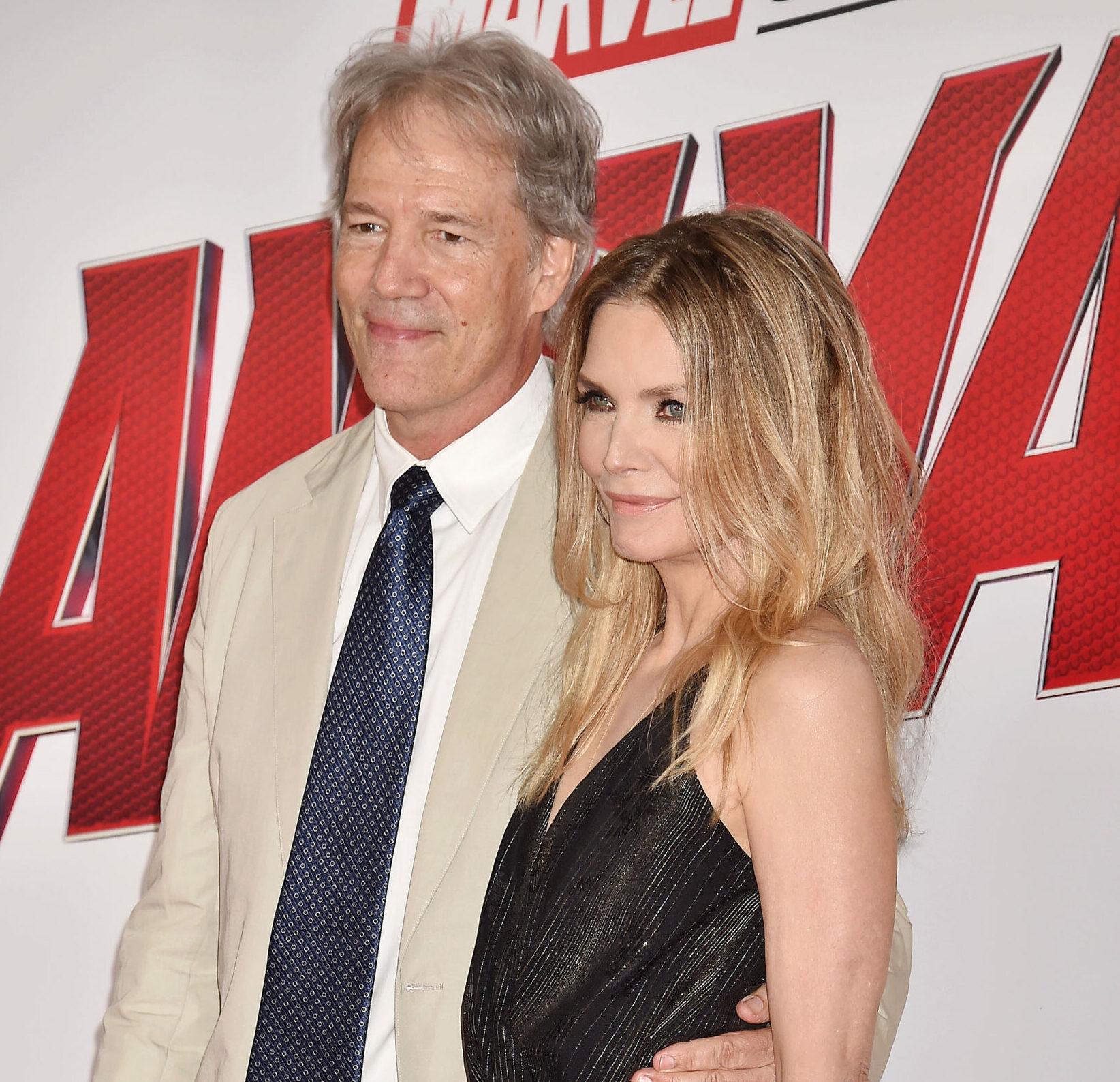 David E. Kelley and Michelle Pfeiffer at the Premiere Of Disney And Marvel's 'Ant-Man And The Wasp'