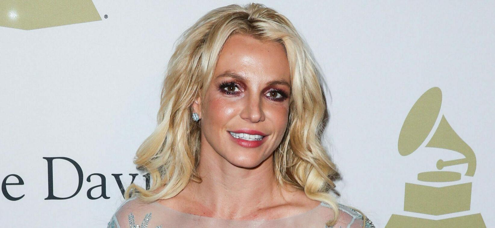 Britney Spears Flaunts Toned Abs In A Tiny Black Crop Top