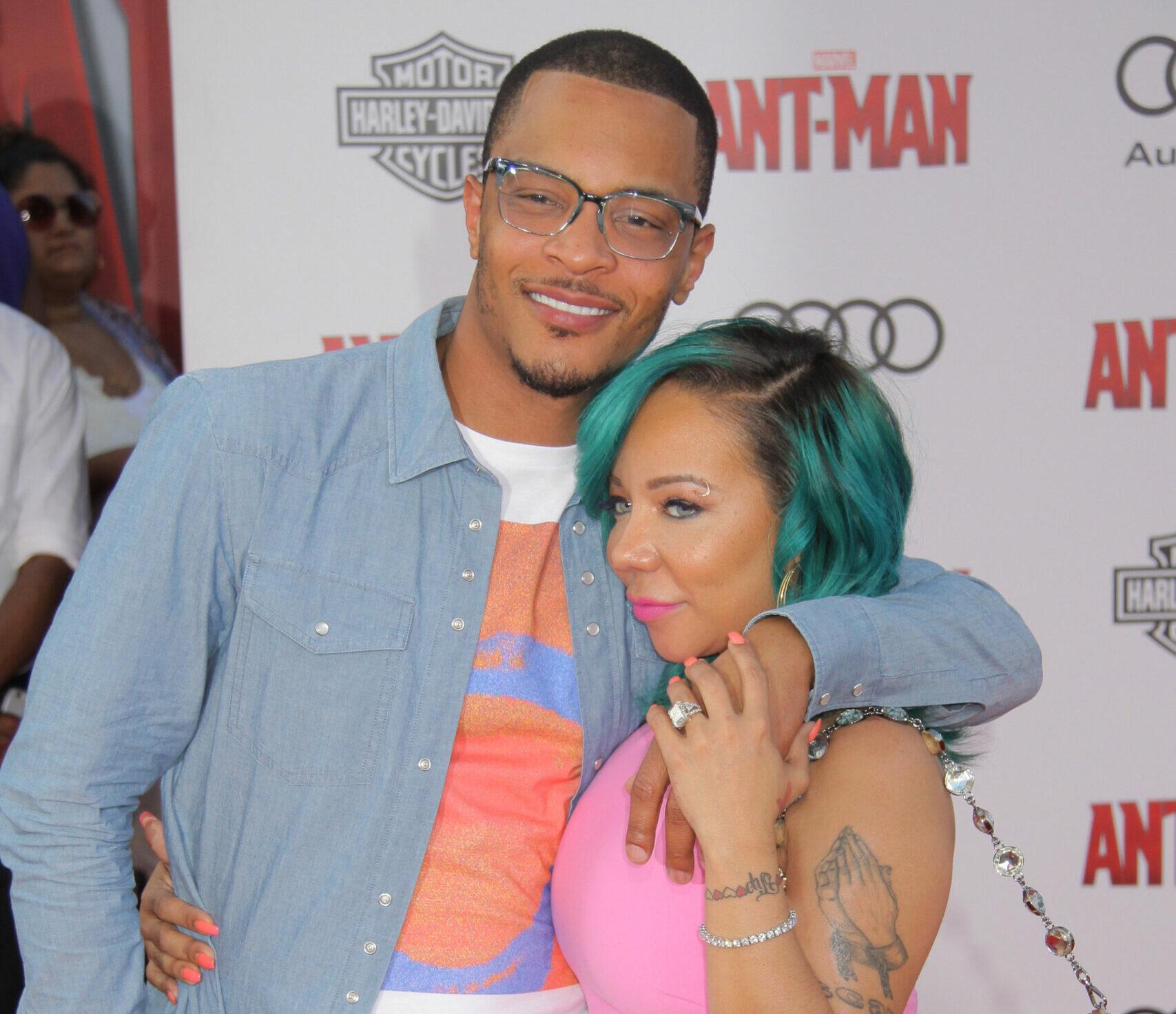 Tip T.I. Harris, Tameka 'Tiny' Cottle at The World Premiere of Marvel Ant-Man