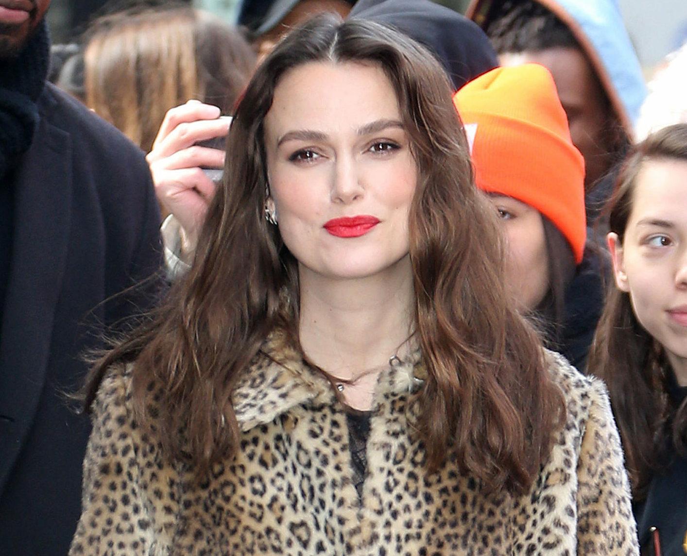 Keira Knightley visits 'Good Morning America' in New York