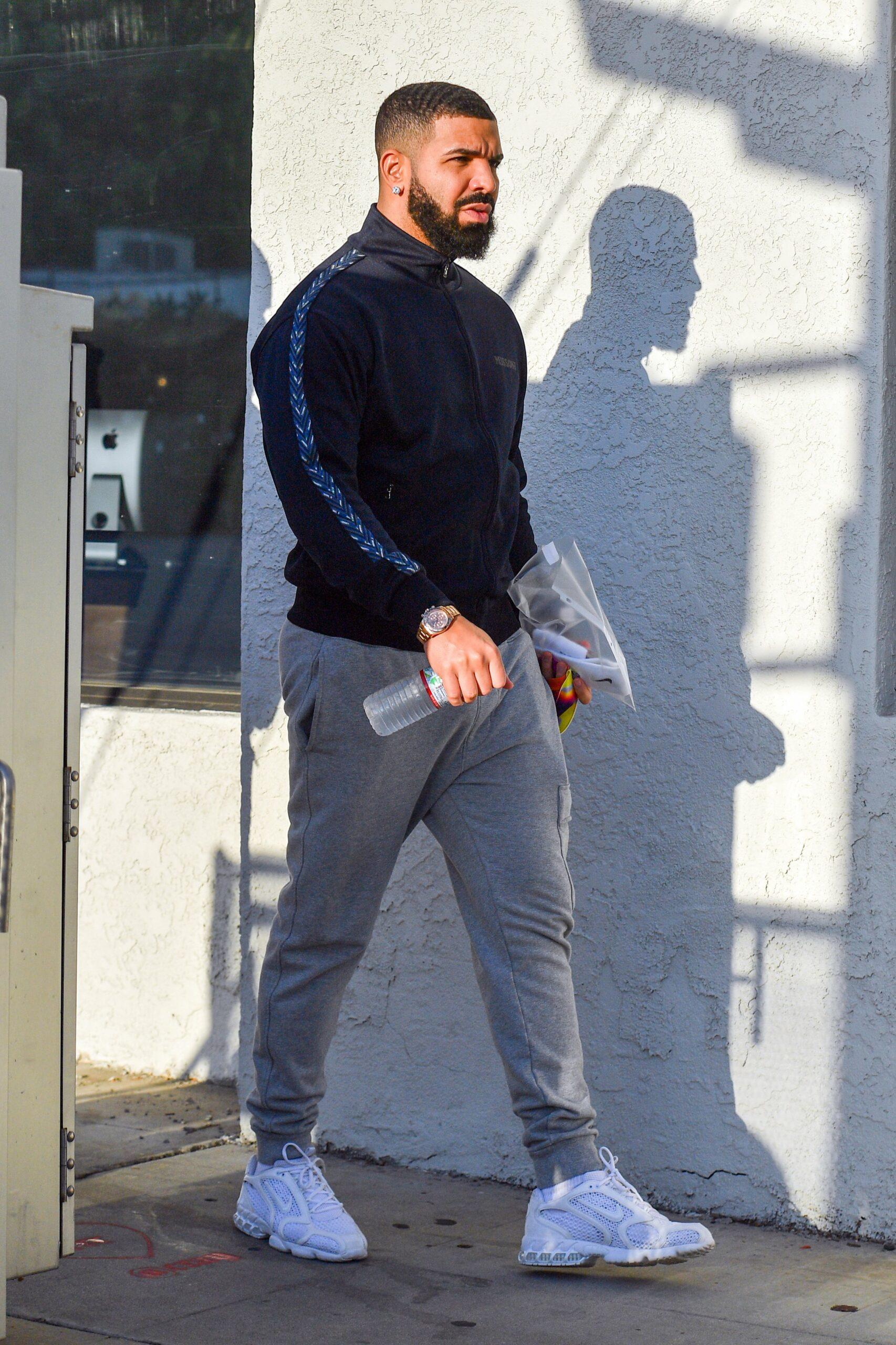 Drake clearance grey sweatpants