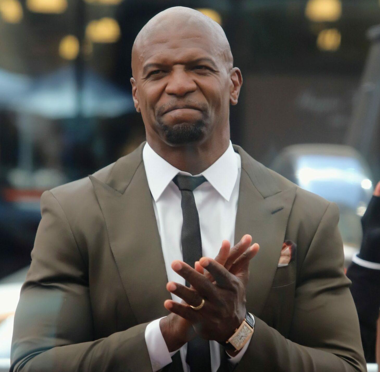 Terry Crews receives his Hollywood star with Tachina Arnold singing Happy Birthday along with Howie Mandell