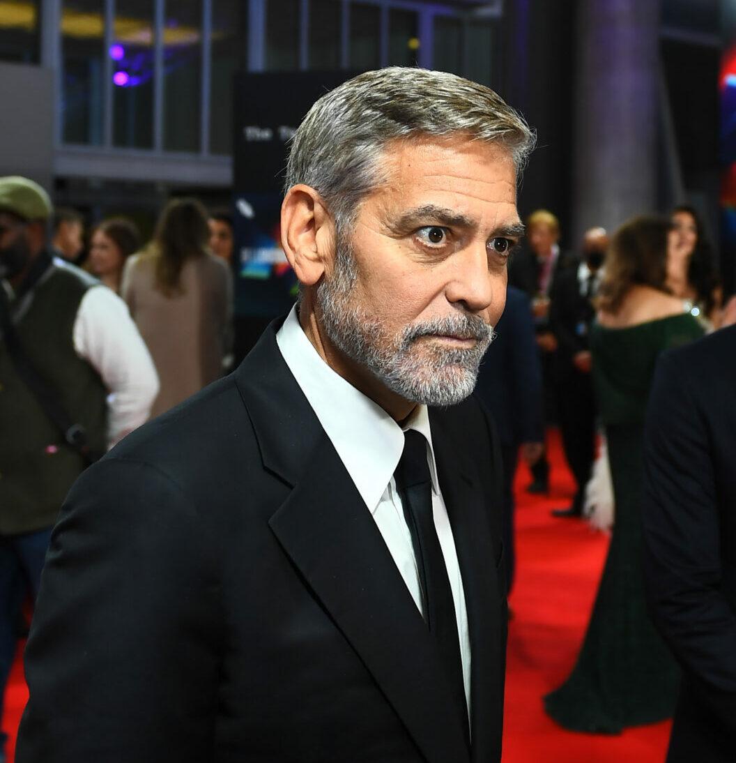 George Clooney at the 'The Tender Bar' Premiere at 65th BFI London Film Festival