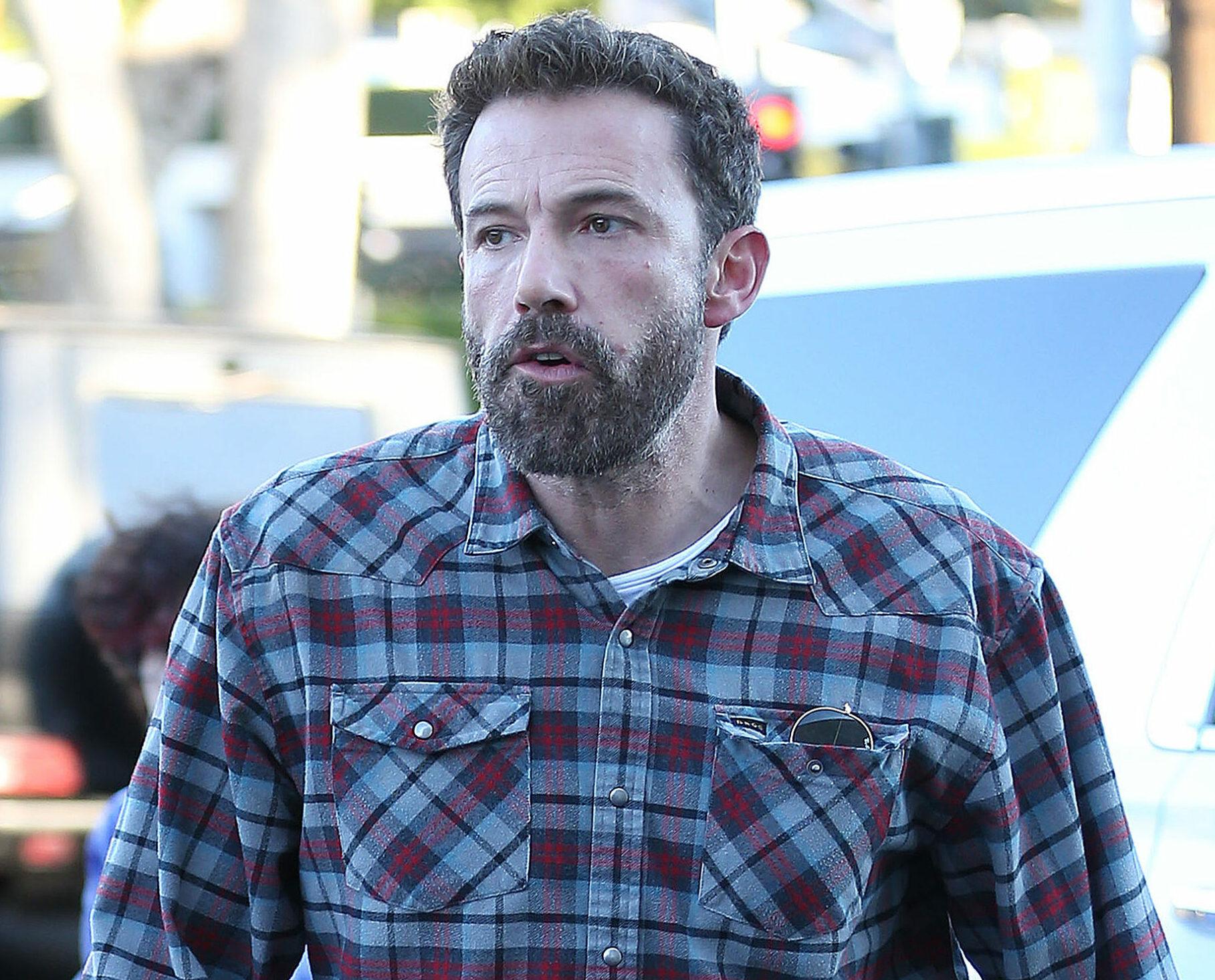 Ben Affleck part ways with Jennifer Lopez as she went shopping on Rodeo Drive while he takes his children out to eat in Santa Monica