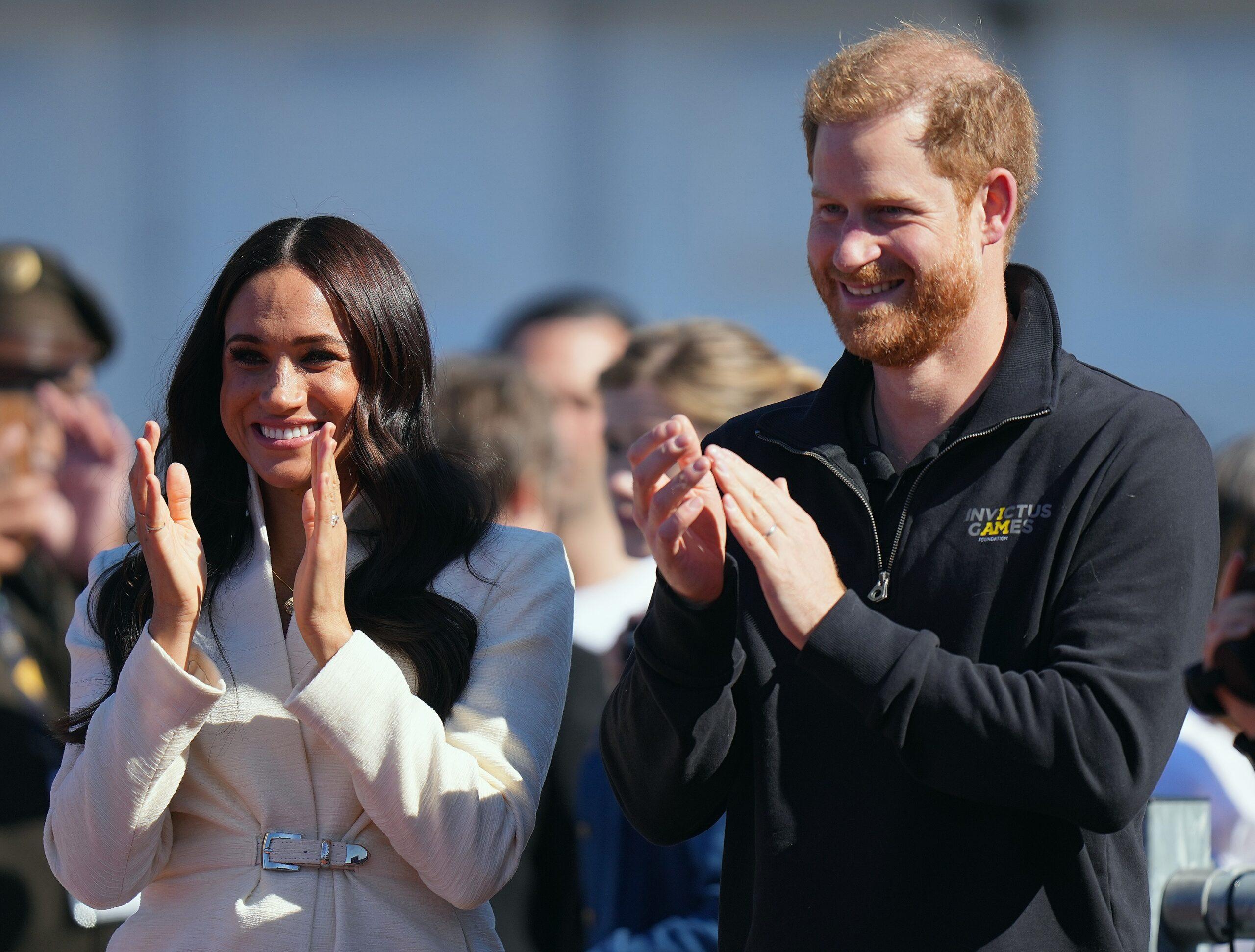 Harry and Meghan attend Day Two of The Invictus GamesThe Duke and Duchess of Sussex watch the Athletics on Day Two of the Invictus Games