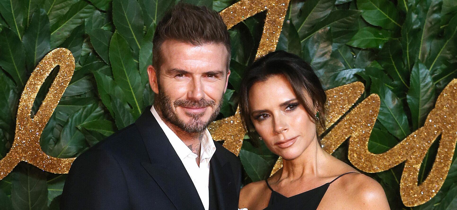 David Beckham and Victoria Beckham at The Fashion Awards 2018