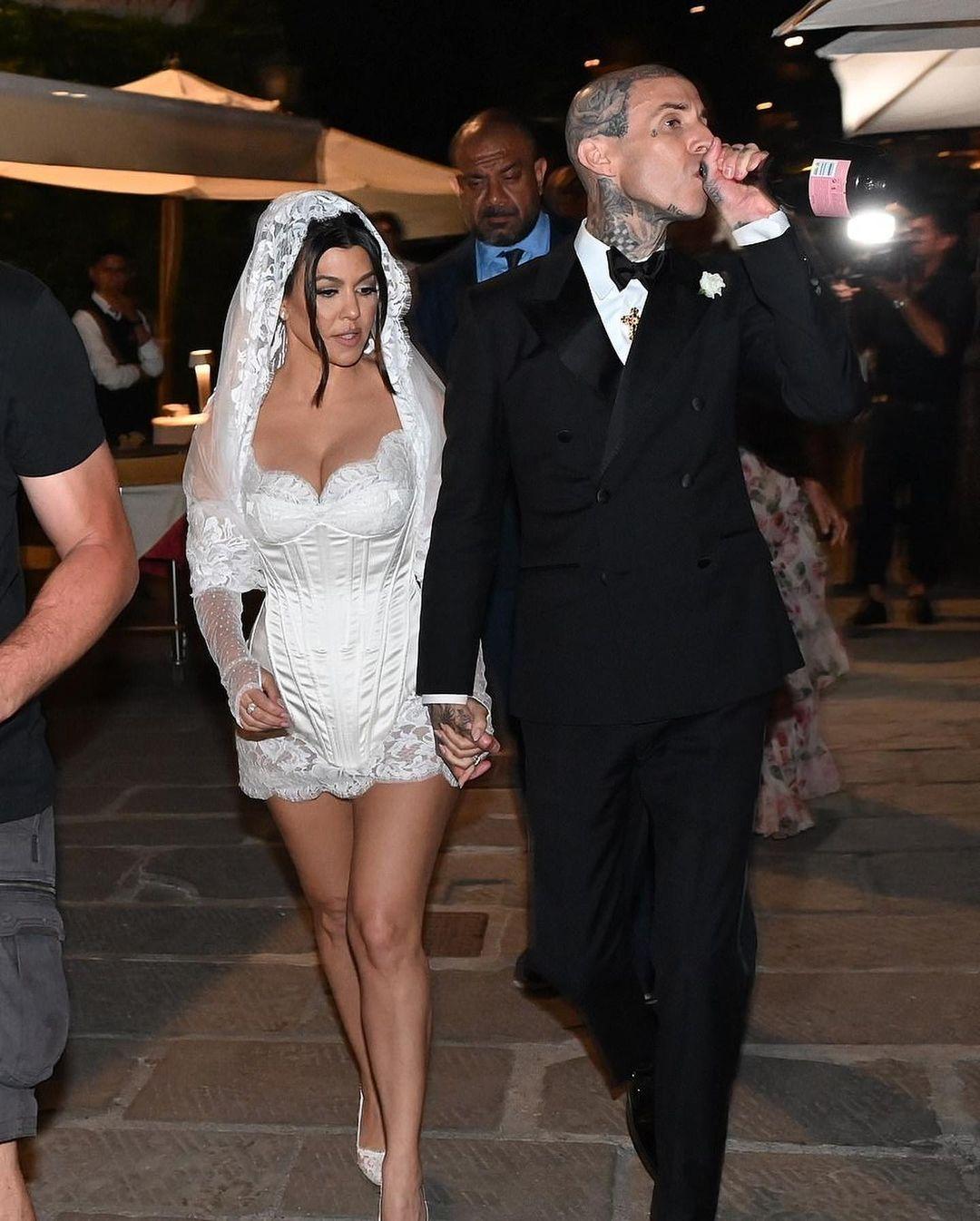 Kourtney Kardashian Reflects on Third Wedding Dress
