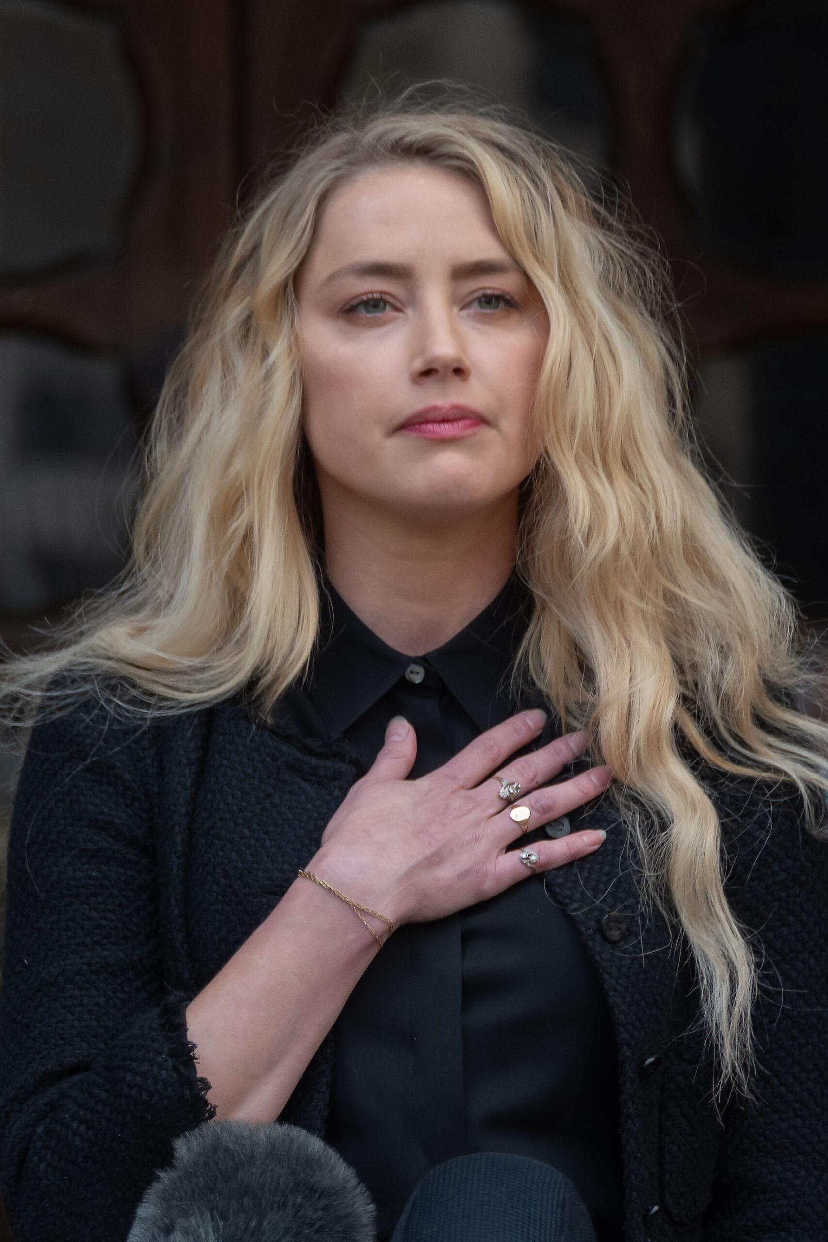 Amber Heard at The Royal Courts of Justice