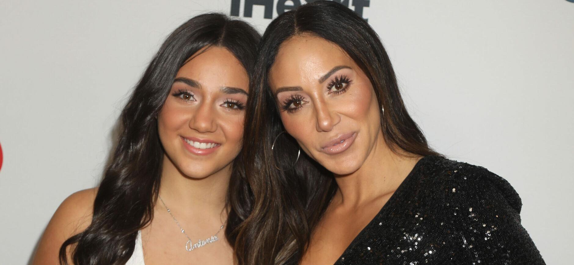 Melissa Teenage Daughter Antonia Stuns In Plunging Dress