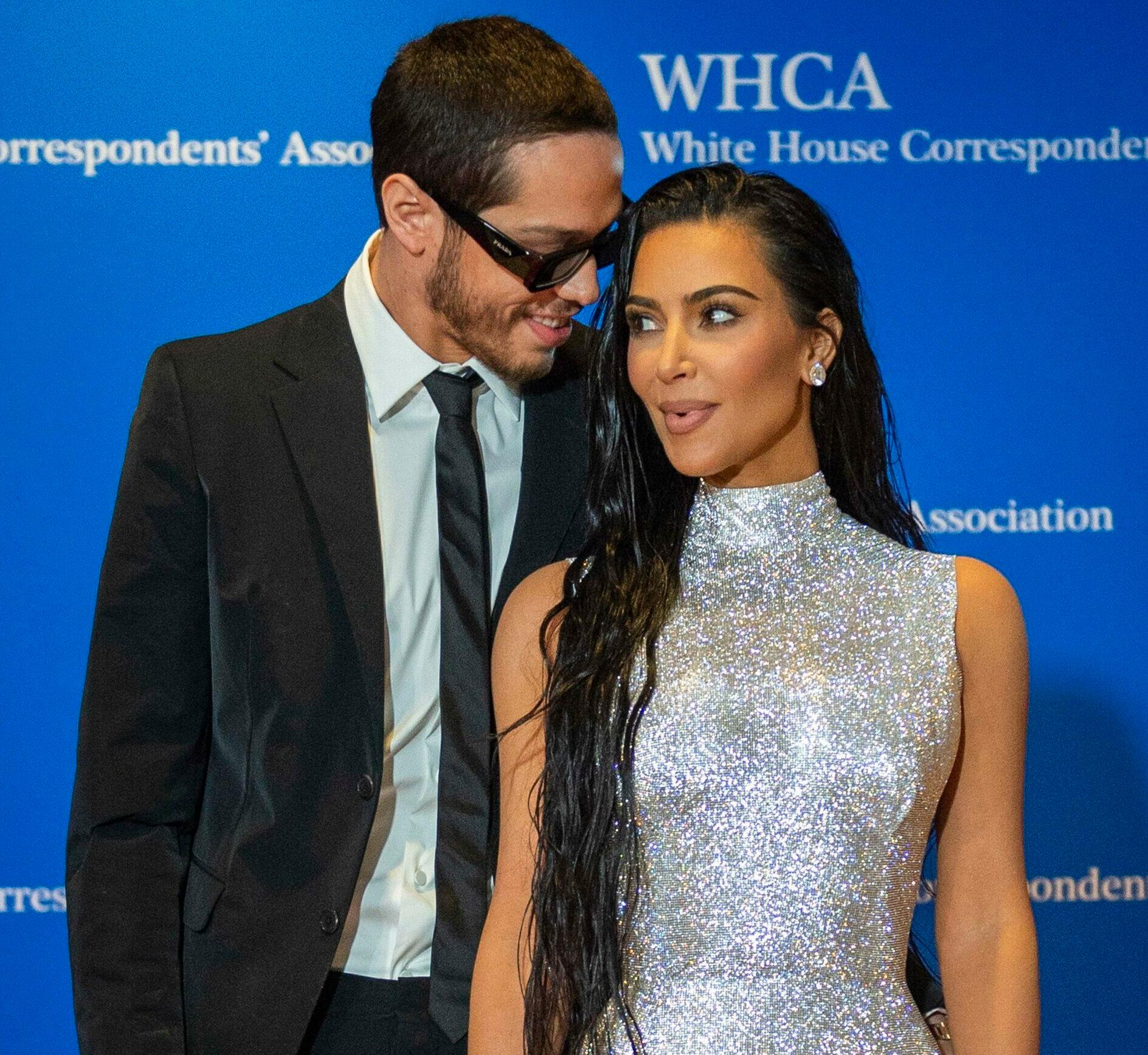 White House Correspondents Dinner 2022. 30 Apr 2022 Pictured: Kim Kardashian and Pete Davidson